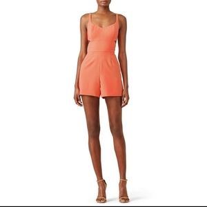 JayGodfrey coral peach romper side‎ cutouts size 4